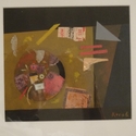 70 Karl Korab "Gedeckter Tisch" - Gouache/Collage, 20x18cm