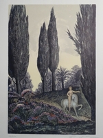 Ernst Fuchs "Arkadische Landschaft"